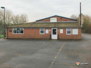 Belbroughton Recreation Centre front of village hall, perfect for parties and bouncy castles, contact BBC Inflatables for you bouncy castle.