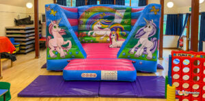 Great Witley Village Hall with BBC Inflatables Unicorn