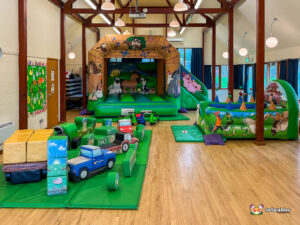 Great Witley Village Hall Full up with BBC Inflatables equipment