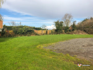 Grimley Village Hall outside grassed area