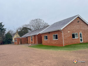 Hanley Swan Village Hall Entrance and carpark