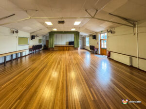 Hanley Swan Village Hall Main hall with Stage