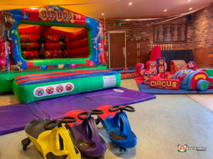 BBC Inflatables Circus Box & Circus Soft Play at Madresfield Working Mens Club Main Hall