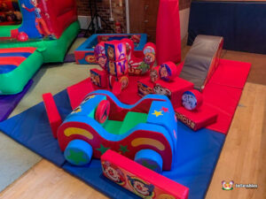 BBC Inflatables Circus Soft Play at Madresfield Working Mens Club Main Hall