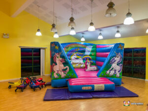 BBC Inflatables Unicorn Bouncer & Plasma at Malvern Vale Community Centre