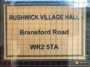 Rushwick Village Hall Sign