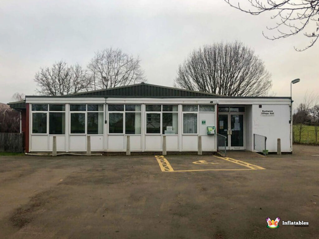 Rushwick Village Hall Main Entrance and Carpark