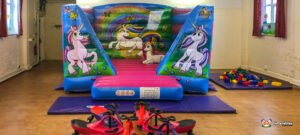 BBC Inflatables Unicorn Bouncer at St Marks Church Hall