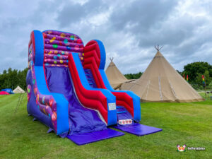 BBC Inflatables Celebration Slide at Alcott weddings