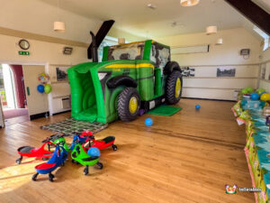 BBC Inflatables Tractor B&S & Plasma cars at Ullenhall Village Hall